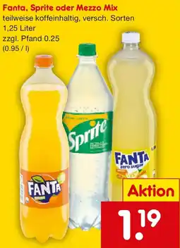 Netto Marken-Discount Fanta, Sprite oder Mezzo Mix Angebot
