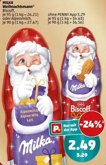 PENNY MILKA Weihnachtsmann Angebot