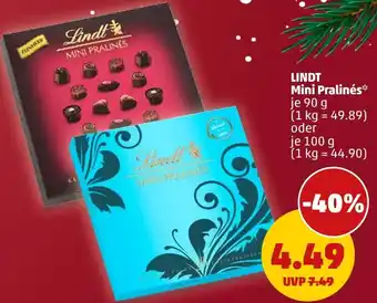 PENNY LINDT Mini Pralinés Angebot