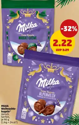 PENNY MILKA Weihnachtskugeln Angebot