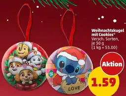PENNY Weihnachtskugel mit Cookies Angebot