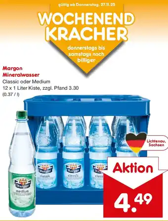 Netto Marken-Discount Margon Mineralwasser Angebot