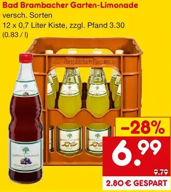 Netto Marken-Discount Bad Brambacher Garten-Limonade Angebot