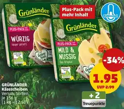 PENNY GRÜNLÄNDER Käsescheiben Angebot