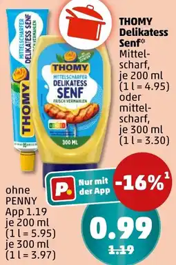 PENNY THOMY Delikatess Senf Angebot