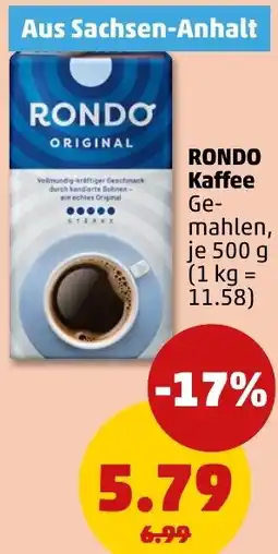 PENNY RONDO Kaffee Angebot
