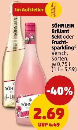 PENNY SÖHNLEIN Brillant Sekt oder Fruchtsparkling Angebot