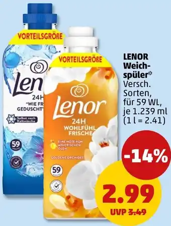 PENNY LENOR Weichspüler Angebot