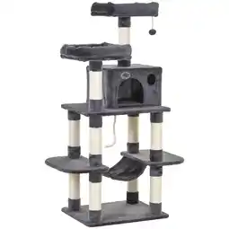 Netto Marken-Discount PawHut Kratzbaum Spanplatte, Plüsch, Sisal Angebot