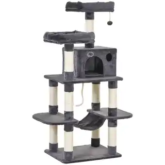 Netto Marken-Discount PawHut Kratzbaum Spanplatte, Plüsch, Sisal Angebot