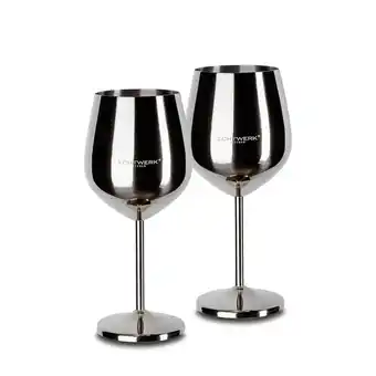 Netto Marken-Discount Echtwerk Weingläser Set 2tlg aus Edelstahl Angebot