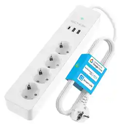 Netto Marken-Discount Echos smarte WLAN Steckdosenleiste Mehrfachsteckdose m. USB 2.0 Meter Angebot