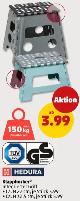 PENNY HEDURA Klapphocker Angebot