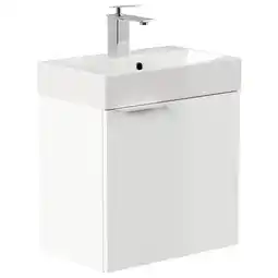 Netto Marken-Discount Gäste WC Badmöbel Cubi Slimline 50cm SoftClose weiß hochglanz Angebot