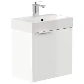Netto Marken-Discount Gäste WC Badmöbel Cubi Slimline 50cm SoftClose weiß hochglanz Angebot