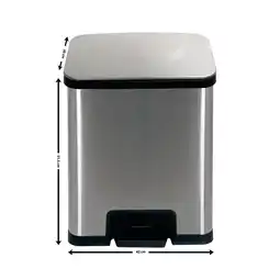 Netto Marken-Discount Tretabfalleimer POWERSTEP 38L - INOX Angebot