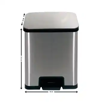 Netto Marken-Discount Tretabfalleimer POWERSTEP 38L - INOX Angebot