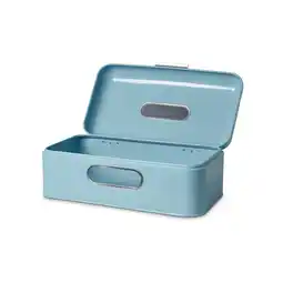 Netto Marken-Discount Retro-Brotkasten aus Metall big- hellblau Angebot