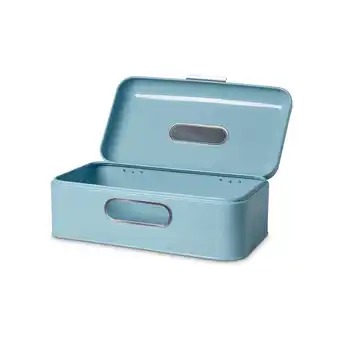 Netto Marken-Discount Retro-Brotkasten aus Metall big- hellblau Angebot