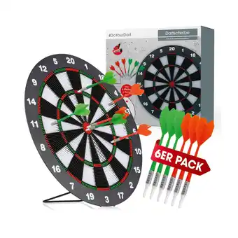 Netto Marken-Discount DoYourDart Dartscheibe mit 6 Pfeilen Angebot