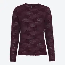 NKD Damen-Spitzenshirt mit langen Ärmeln Angebot