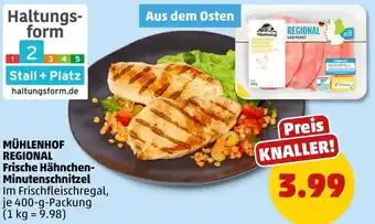 PENNY MÜHLENHOF REGIONAL Frische Hähnchen Minutenschnitzel Angebot
