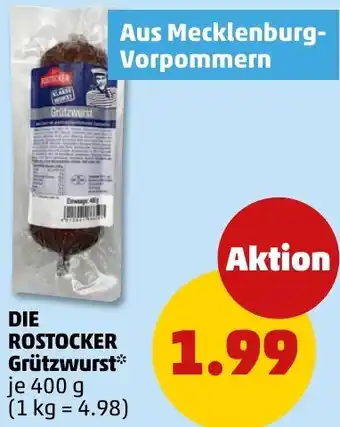 PENNY DIE ROSTOCKER Grützwurst Angebot