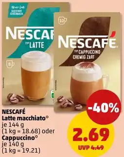 PENNY NESCAFÉ Latte macchiato oder Cappuccino Angebot