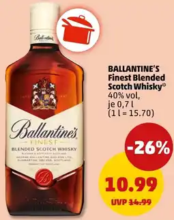 PENNY BALLANTINE'S Finest Blended Scotch Whisky Angebot