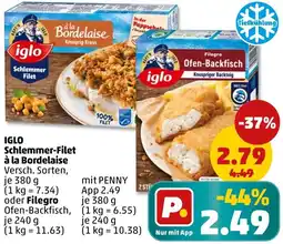 PENNY IGLO Schlemmer-Filet à la Bordelaise oder Filegro Angebot