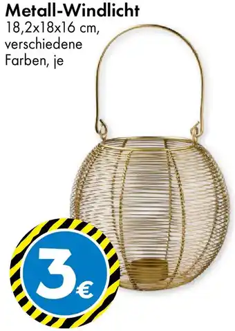 TEDi Metall-Windlicht Angebot