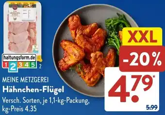 Aldi Süd MEINE METZGEREI Hähnchen-Flügel Angebot
