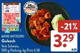 Aldi Süd MEINE METZGEREI Gulasch Angebot