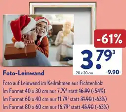 Aldi Süd Foto-Leinwand Angebot