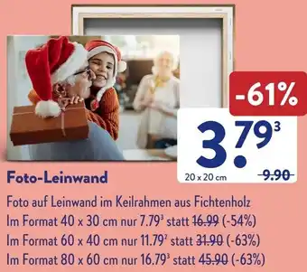 Aldi Süd Foto-Leinwand Angebot
