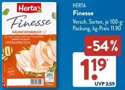 Aldi Süd HERTA Finesse Angebot