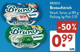 Aldi Süd BRUNCH Brotaufstrich Angebot