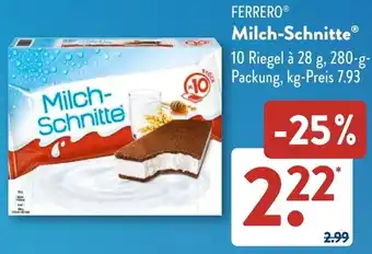 Aldi Süd FERRERO Milch-Schnitte Angebot