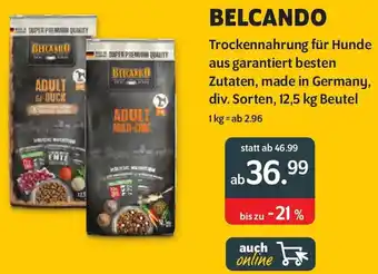 Das Futterhaus BELCANDO Trockennahrung für Hunde Angebot