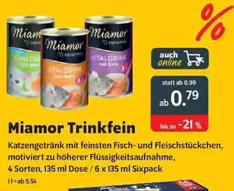 Das Futterhaus Miamor Trinkfein Angebot