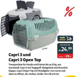 Das Futterhaus Trixie Capri 3 und Capri 3 Open Top Angebot