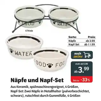 Das Futterhaus Trixie Näpfe und Napf-Set Angebot