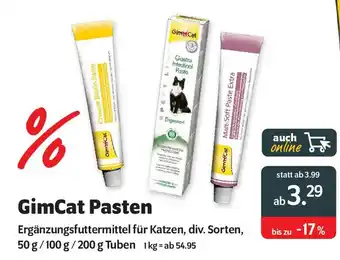 Das Futterhaus GimCat Pasten Angebot