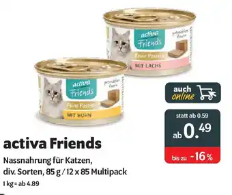 Das Futterhaus activa Friends Nassnahrung für Katzen Angebot