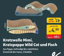 Das Futterhaus Kratzwelle Mimi, Kratzpappe Wild Cat und Fisch Angebot