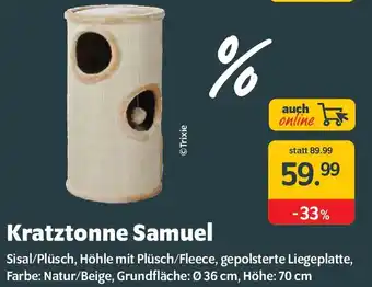 Das Futterhaus Kratztonne Samuel Angebot