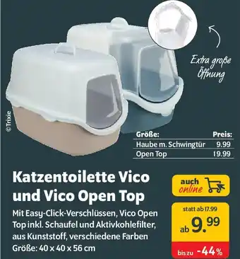 Das Futterhaus Trixie Katzentoilette Vico und Vico Open Top Angebot