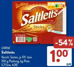 Aldi Süd LORENZ Saltletts Angebot