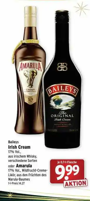 Wasgau Baileys Irish Cream Oder Amarula Angebot