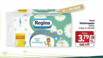 Wasgau Regina Toilettenpapier Angebot